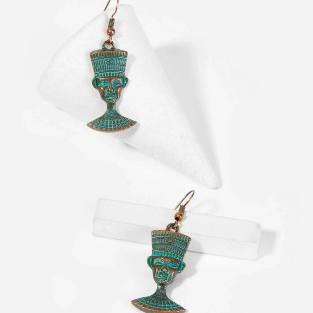 Vintage Figure Dangle Earrings Boho Style